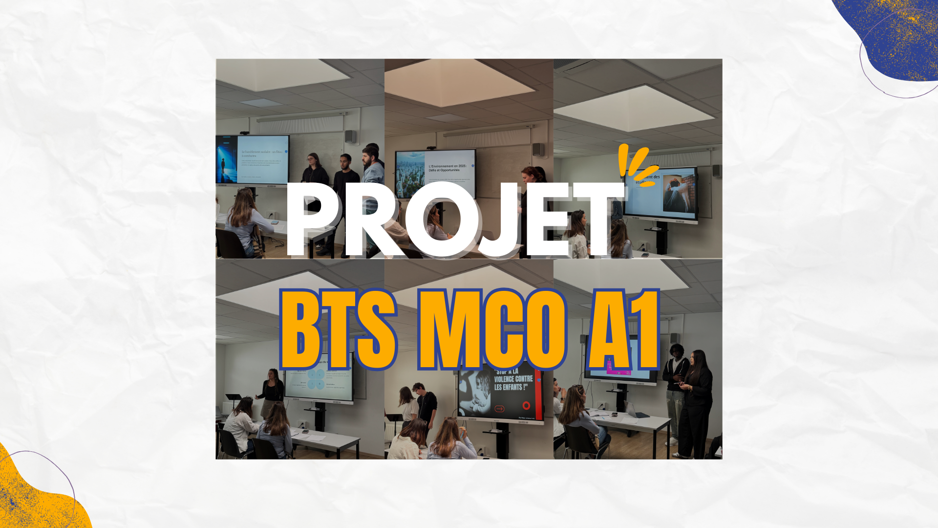 Sensibilisation et engagement : Les projets de nos étudiants en BTS MCO A1