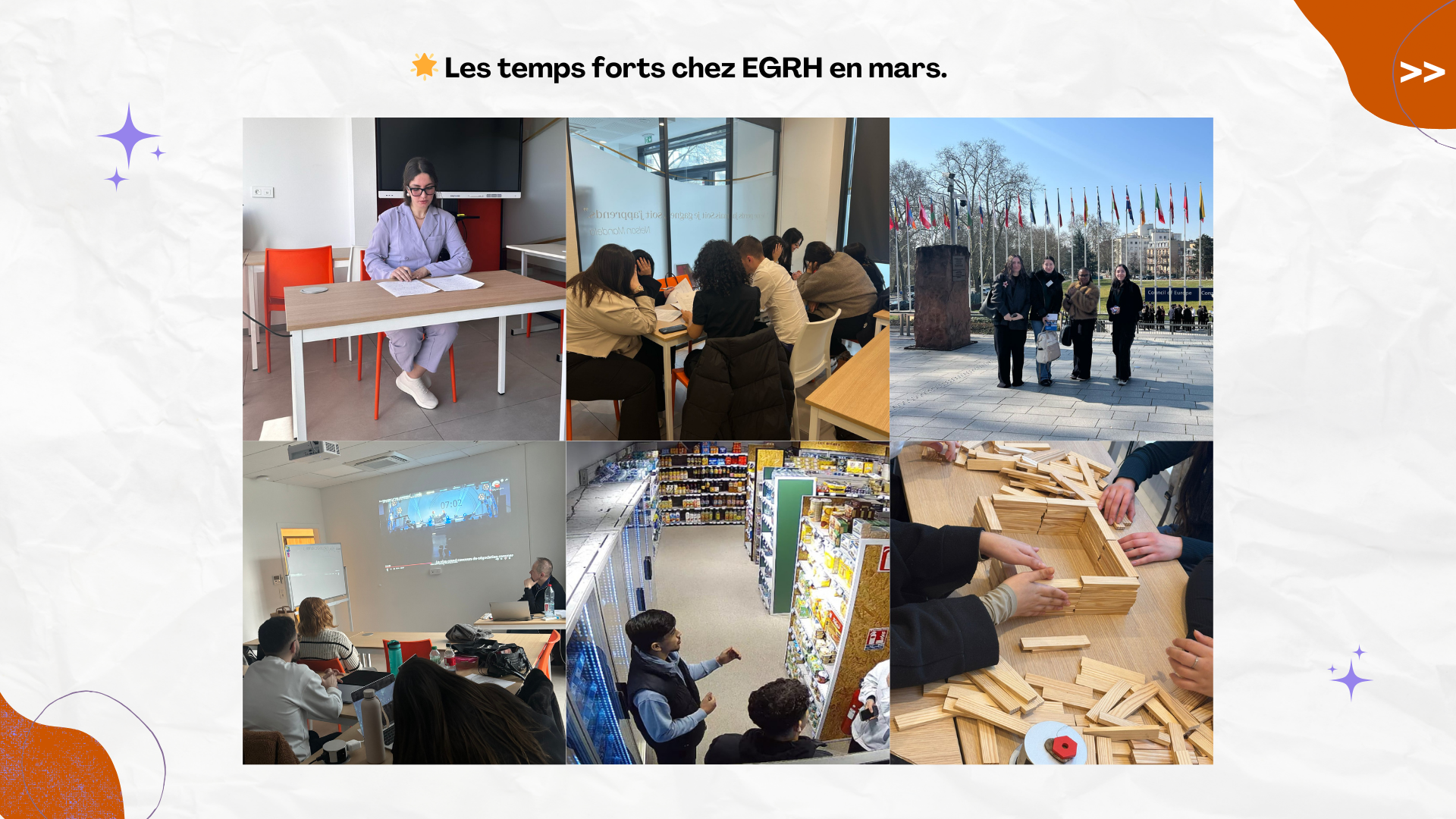 Retour en images sur les événements du mois de mars chez EGRH